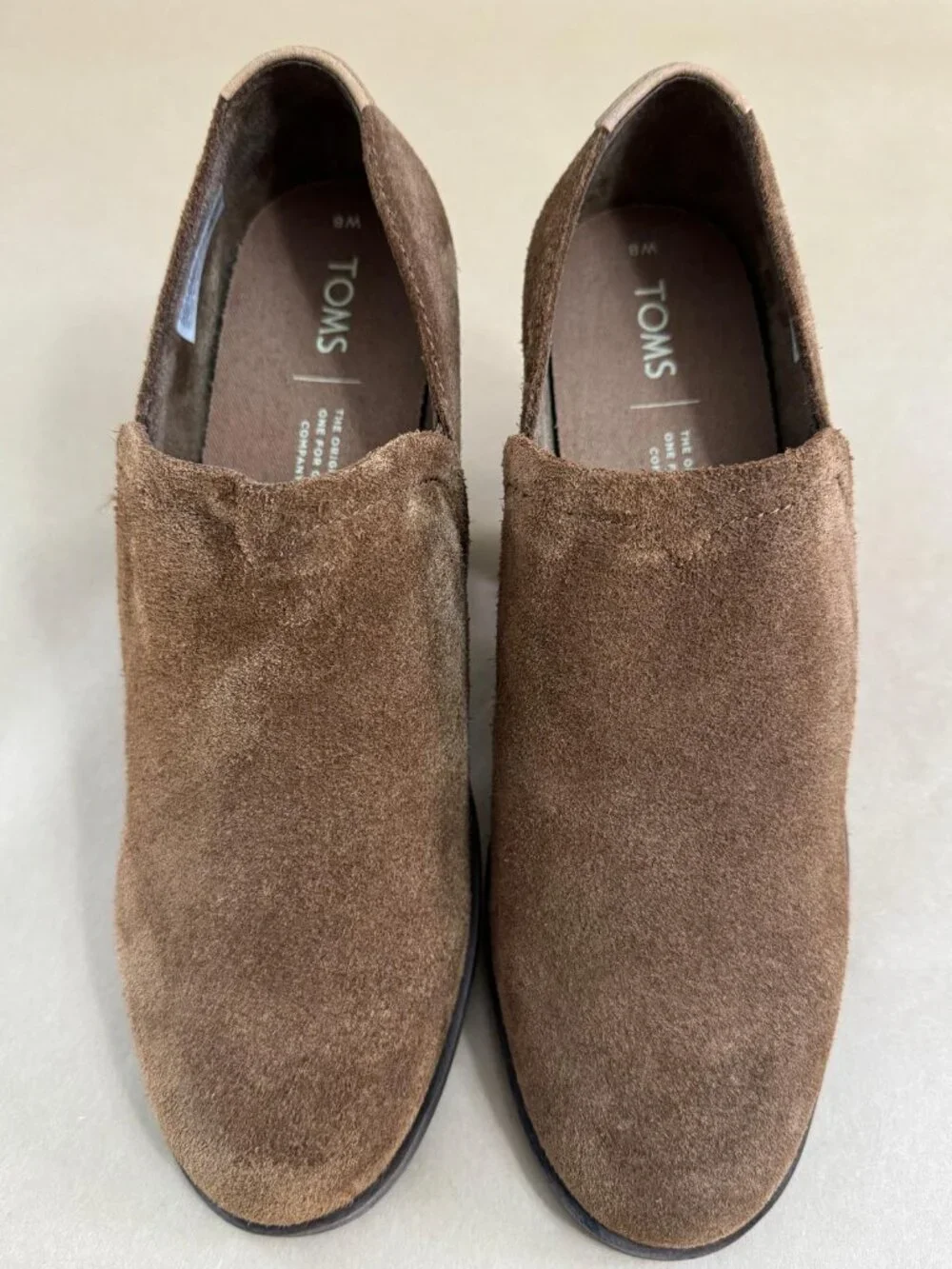 TOMS Deia Caramel Brown Suede Ankle Booties Women’s Size 8